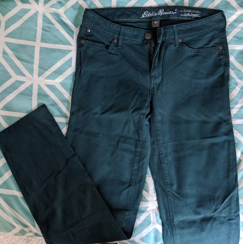 Blue Straight Pants